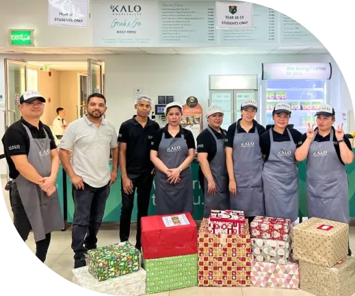 people with gift boxes on the floor